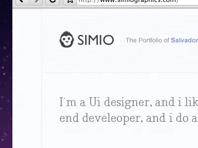 New portfolio clean dots portfolio simiographics white