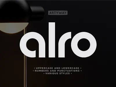 Alro Headline Font bauhaus font modern modernfont moderntypography roundfont type