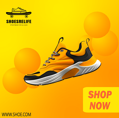 Stylish Sneakers Animated Ad animated poster ads animation branding design graphic design illustration motion graphics social media ad vector