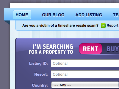 Real Estate Service Sneak Peak buy form property real estate rent search ui