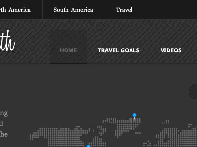 Dave Ford Does Earth black blog dark travel web design wordpress