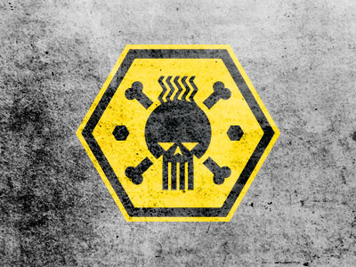 Skidmark Hair bold logo road sign skidmark skull texture