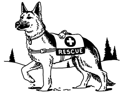 Rescue Dog 2 illustration