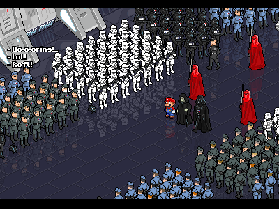 The arrival to the Deathstar (100% Remastered) iso mario pixel pixelart starwars