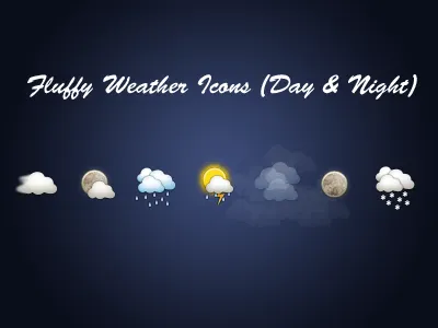 Freebie Friday (Fluffy Weather) fluffy freebie icons weather
