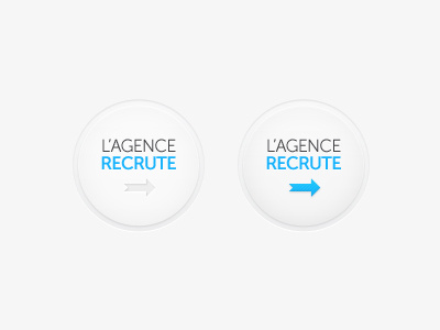 Recruitment agency arrow blue button french gradient recruitment website