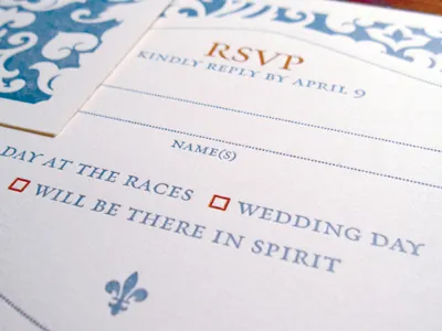 LB & BM Invite design invite letterpress pattern type typography