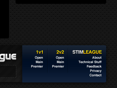 Stim League Footer starcraft