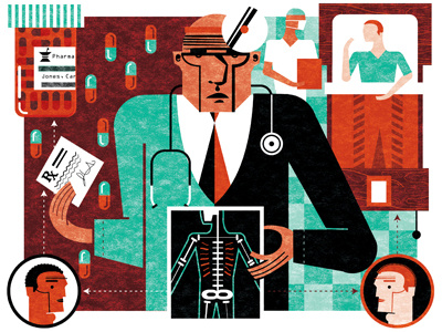 Pain Monitors 1 editorial illustration