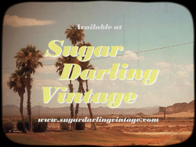 Sugar Darling Vintage 70s summer titles typography video vintage