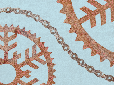Snowflake Chainrings bike chainring desktop rust snowflake