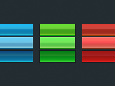 Buttons blue buttons green red shiny web app