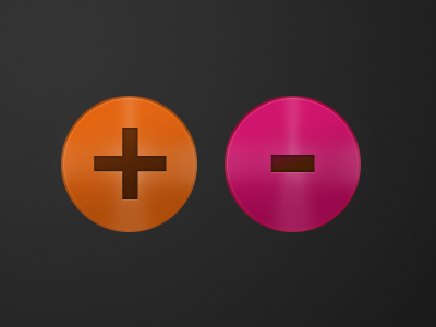 Button Exploration V2 black buttons dark grey orange pink web