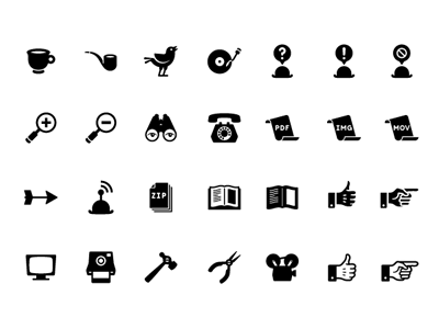 Free Retro Icon Set arrow binoculars bird book camera file free hand hat icons isotype magazine mug phone pipe retro tool tv vector zip zoom