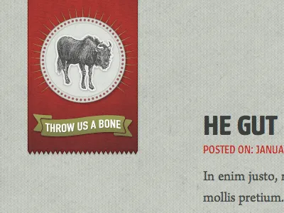 New blog in the build. blog food logo texture