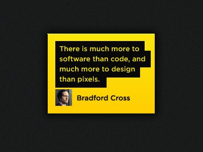 Yellow Card black block card quote ui wisdom yellow