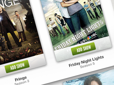 Add Show 30deg fringeisthebestshowontv project soisfridaynightlights something something tv shows web app