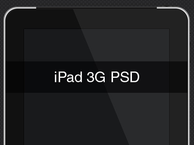 iPad 3G PSD for freeeeeeeee. 3g ahhhh yeahhhh apple black grey hot stuff ios ipad metallic sexy