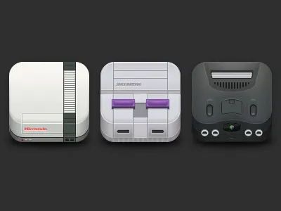 Nintendo Icons app console icon iphone n64 nes nintendo snes