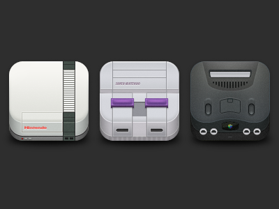 Nintendo Icons app console icon iphone n64 nes nintendo snes