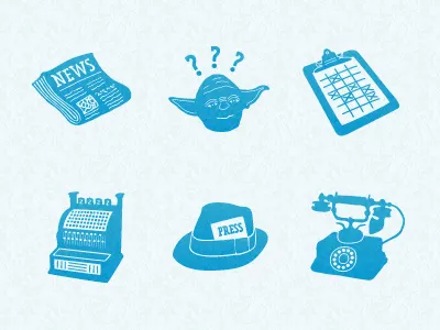 Hello Etsy Icons cash clipboard contact faq icon icons news phone planning press register schedule tickets yoda