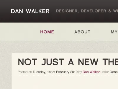 Fired the First Shot blog brown cream grain helvetica minimalist portfolio wordpress