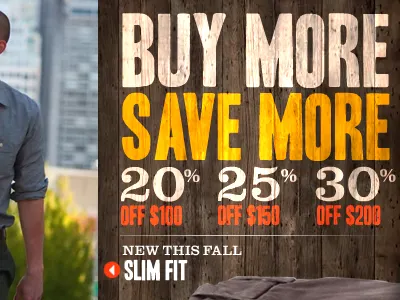 Buy More Save More Dockers animation design dockers flash khaki shopping web wood