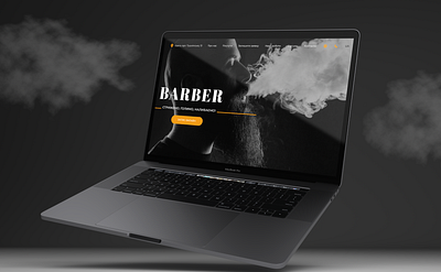 Barbershop Landing Page babrebshop website barbershop barbershop landing page design landing landing page minimalism modern modern design ui ux uxui design website