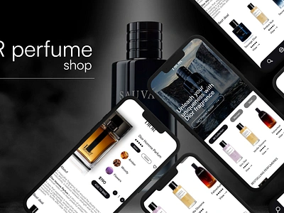 DIOR perfume app branding design ui ux