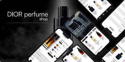 DIOR perfume app branding design ui ux