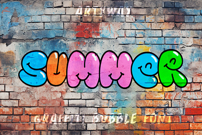 Bubble Graffiti Font boldtypography bubble bubblefont font gamimgfont graffiti graffitifont logo logodesign type