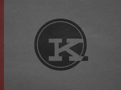 Circle K black circle fun grey k logo mark random red texture