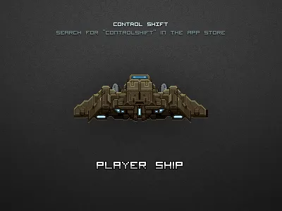 Control Shift IPhone Game Player Ship game iphone pixel sprite