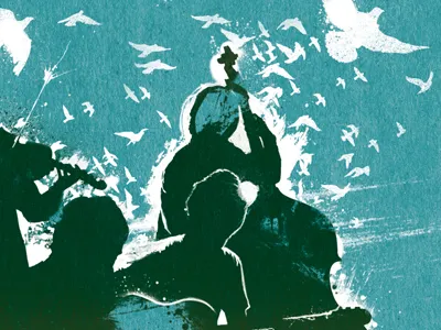 Album Artwork- WIP album band blue graphic design music paint work in progress