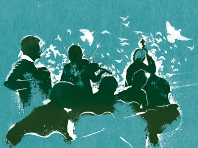 Album Artwork- WIP album band blue graphic design music paint work in progress