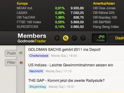 Icons & Logo css5 dark html3 news realtime webdesign