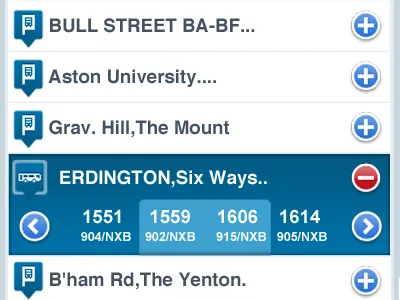 New Timetable Functionality for the NX Mobile Site blue close mobile open slide white