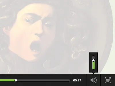 Video Player control green helveticons ui video volume