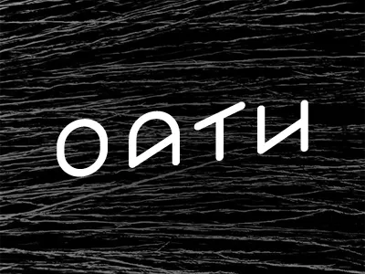 OATH black and white custom type lettering michael spitz michaelspitz type typography