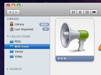 Media Manager Mockups manage media os x ui