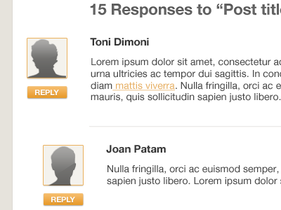 Comments detail | Political party blog blog comments cream orange political post white