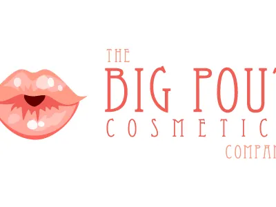 Big Pout cosmetics eccentric std identity illustration lips logo pink