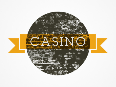 Casino brown circle orange ribbon texture