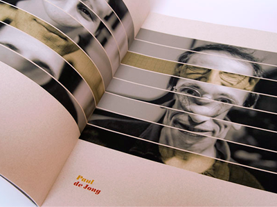 Paul de Jong book collage design photograph spread the books typography