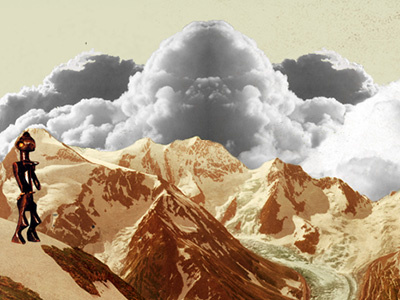 portfolio-refresh - contact page clouds collage web design