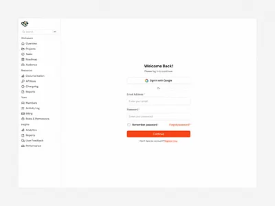Login · Koala UI b2b dashboard light login product design register saas ui design ux design uxui