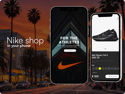 Nikeshop app branding design ui ux