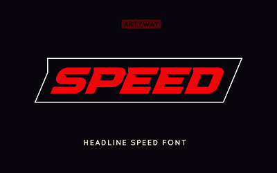 Speed Headline Font action auto automotive bold car dynamicfont dynamicheadline font gamimgfont logo logodesign logotype motor race racefont racing racingfont speed sport type