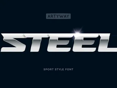 Headline Steel Font actionfont bolditalicfont dynamicfont fontshowcase racefont racingfont sportfont steelfont