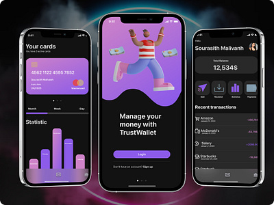 Trustwallet app branding design ui ux